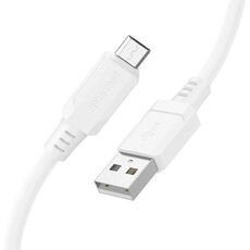 Borofone BX115 Lotto Cavo di ricarica USB-Micro USB 2.4A, lunghezza: 1 m (bianco)