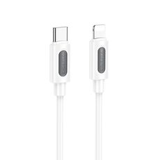 Borofone BX114 Structure PD27W Cavo dati di ricarica rapida da tipo C a 8 pin, lunghezza: 1 m (bianco)