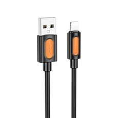 Borofone BX114 Structure Cavo dati di ricarica USB 2.4A a 8 pin, lunghezza: 1 m (nero)