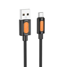 Borofone BX114 Structure Cavo dati di ricarica USB a Micro USB 2.4A, lunghezza: 1 m (nero)
