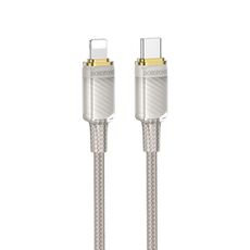 Borofone BU56 Succeed PD27W Cavo dati di ricarica rapida da tipo C a 8 pin, lunghezza: 1,2 m (grigio)