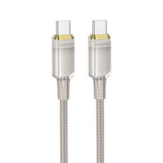 Borofone BU56 Succeed PD60W Cavo dati di ricarica rapida da tipo C a tipo C, lunghezza: 1,2 m (grigio)