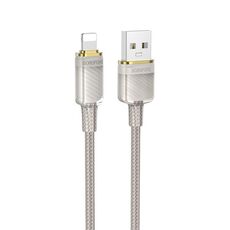 Borofone BU56 Succeed Cavo dati di ricarica USB 2.4A a 8 pin, lunghezza: 1.2m (grigio)