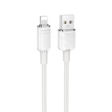 Borofone BU56 Succeed Cavo dati di ricarica USB 2.4A a 8 pin, lunghezza: 1.2m (bianco)