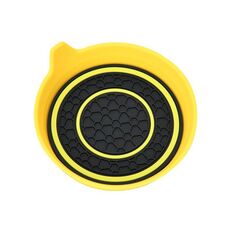 Car Bowl-shaped antiscivolo termoisolante doppio anello Water Coaster, colore: giallo