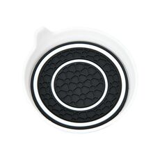 Car Bowl-shaped antiscivolo termoisolante doppio anello Water Coaster, colore: bianco