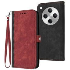Per OPPO Find X8 Custodia in pelle con cinturino a doppia piega e fibbia laterale (rosso)