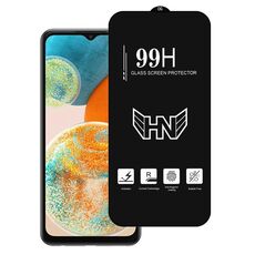 Per Samsung Galaxy A23 5G Pellicola in vetro temperato a schermo intero con grande arco in alluminio