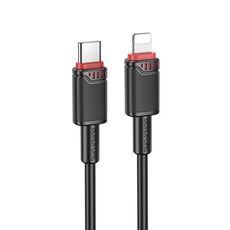 Borofone BX110 Beneficio PD27W Cavo dati di ricarica rapida da tipo C a 8 pin, lunghezza: 1 m (nero)