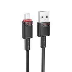 Borofone BX110 Beneficio Cavo dati di ricarica USB a Micro USB 2.4A, lunghezza: 1 m (nero)