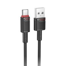 Borofone BX110 Beneficio 3A Cavo dati di ricarica USB a tipo C, lunghezza: 1 m (nero)