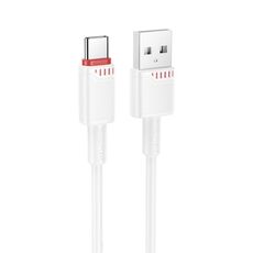 Borofone BX110 Beneficio 3A Cavo dati di ricarica USB a tipo C, lunghezza: 1 m (bianco)