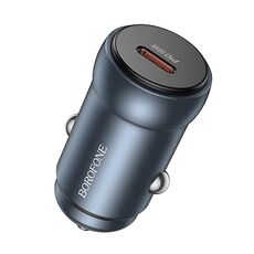 BOROFONE BZ32 Fresh PD30W Caricabatteria da auto di tipo C (grigio metallizzato)