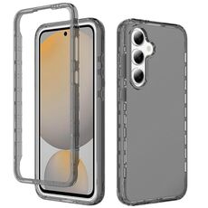 Per Samsung Galaxy S24 FE 5G Custodia antiurto trasparente sfumata in PC + TPU per telefono (nero)