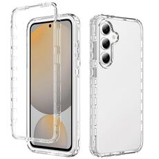 Per Samsung Galaxy S24 FE 5G Custodia antiurto trasparente sfumata in PC + TPU per telefono (trasparente)