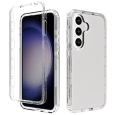 Per Samsung Galaxy S24 5G Custodia per telefono antiurto trasparente sfumata in PC + TPU (trasparente)