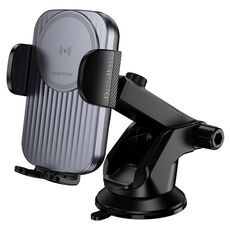 Borofone BH222 Supporto per ricarica rapida wireless a spinta per console centrale auto leader (nero)