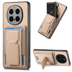 Custodia per telefono cellulare con supporto elastico pieghevole in fibra di carbonio per Honor Magic7 Pro (cachi)