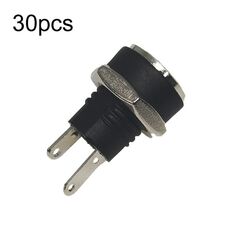 30 pezzi presa di alimentazione femmina CC per apparecchiature elettroniche con dado, nucleo ad ago: DC3.5x1.3MM