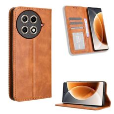 Per Tecno Camon 30S 4G / 30S Pro 4G Custodia per telefono in pelle con fibbia magnetica e texture retrò (marrone)