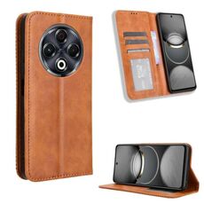Per Tecno Spark 30 4G Custodia per telefono in pelle con fibbia magnetica e texture retrò (marrone)