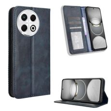 Per Tecno Spark 30 Pro 4G Custodia per telefono in pelle con fibbia magnetica e texture retrò (blu)