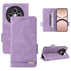 Per OPPO Find X8 Custodia in pelle con chiusura magnetica (viola)
