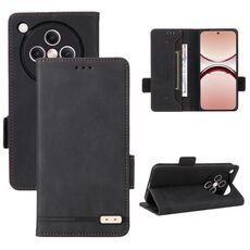 Per OPPO Find X8 Custodia in pelle con chiusura magnetica (nero)