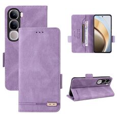 Per vivo V40 Lite 5G / Y300 5G IDN Custodia in pelle con chiusura magnetica (viola)