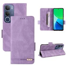 Per vivo Y19s Custodia in pelle con chiusura magnetica (viola)