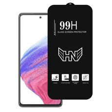 Per Samsung Galaxy A53 5G Pellicola in vetro temperato a schermo intero con grande arco in alluminio