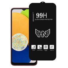Per Samsung Galaxy A03 Pellicola in vetro temperato a schermo intero con grande arco in alluminio