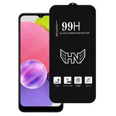 Per Samsung Galaxy A03s Pellicola in vetro temperato a schermo intero con grande arco in alluminio