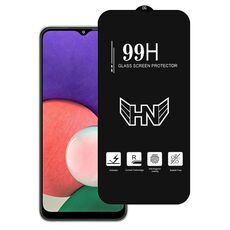 Per Samsung Galaxy A22 5G Pellicola in vetro temperato a schermo intero con grande arco in alluminio