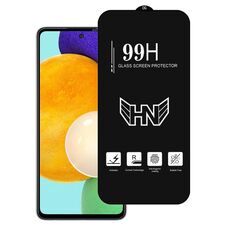 Per Samsung Galaxy A52 5G Pellicola in vetro temperato a schermo intero con grande arco in alluminio