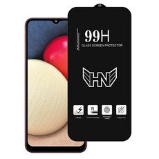 Per Samsung Galaxy A02s Pellicola in vetro temperato a schermo intero con ampio arco in alluminio