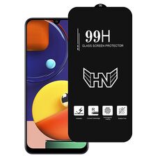 Per Samsung Galaxy A50s Pellicola in vetro temperato a schermo intero con grande arco in alluminio