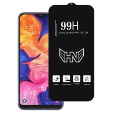 Per Samsung Galaxy A10e Pellicola in vetro temperato a schermo intero con grande arco in alluminio