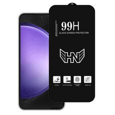 Per Samsung Galaxy S23 FE 5G Pellicola in vetro temperato a schermo intero con grande arco in alluminio