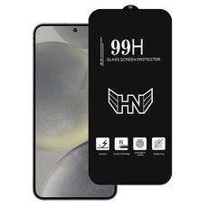 Per Samsung Galaxy S24 5G 0,18 mm di altezza in alluminio grande arco schermo intero pellicola in vetro temperato, supporta lo sblocco tramite impronta digitale