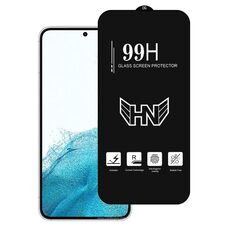 Per Samsung Galaxy S22 5G 0,18 mm di altezza in alluminio grande arco schermo intero pellicola in vetro temperato, supporta lo sblocco tramite impronta digitale