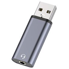 Adattatore audio USB maschio a 3,5 mm femmina (grigio)