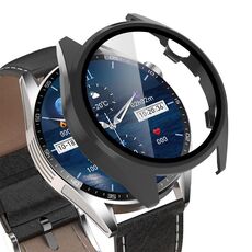 Per Aigo Smart Watch G20 Custodia protettiva per orologio PC integrata con pellicola temperata (nero)