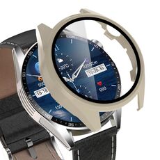 Per Aigo Smart Watch G20 Custodia protettiva per orologio PC integrata con pellicola temperata (bianco avorio)