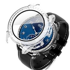 Per Aigo Smart Watch M8 Custodia protettiva per orologio PC integrata con pellicola temperata (trasparente)