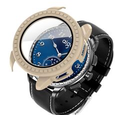 Per Aigo Smart Watch M8 Custodia protettiva per orologio PC integrata con pellicola temperata (bianco avorio)