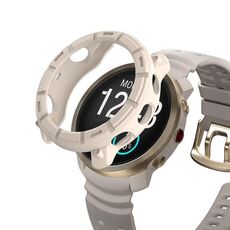 Per Polar Vantage M3 Half Coverage Hollow TPU Armor Watch Custodia protettiva (bianco avorio)