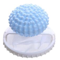 Sacchetto filtro per capelli, cattura pelucchi per lavatrice (blu)