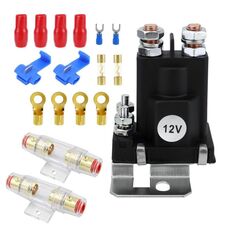 Relè di avvio rapido ad alta corrente CC da 12 V per auto e yacht (con tubo fusibile da 30 A)