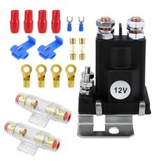 Relè di avvio rapido ad alta corrente CC da 12 V per auto e yacht (con tubo fusibile da 100 A)